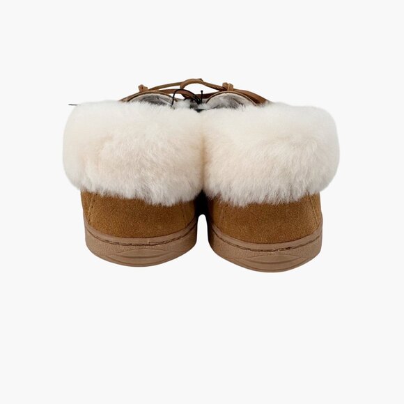 NEW dluxe by dearfoams Women's Shearling Moc Fur Casing Slippers - Size 8 - Picture 3 of 6